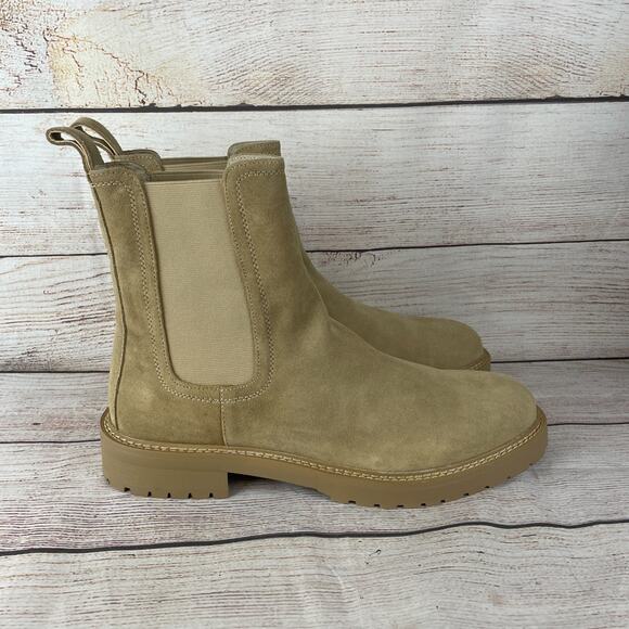 SAINT MORTA Mens Sz EU 46 US 12 Chunky Chelsea Boots Tan Suede main image 5